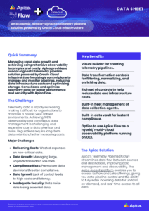 Apica FLOW powered by OCI