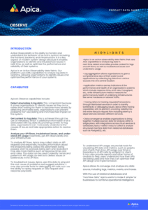 OBSERVE Data Sheet