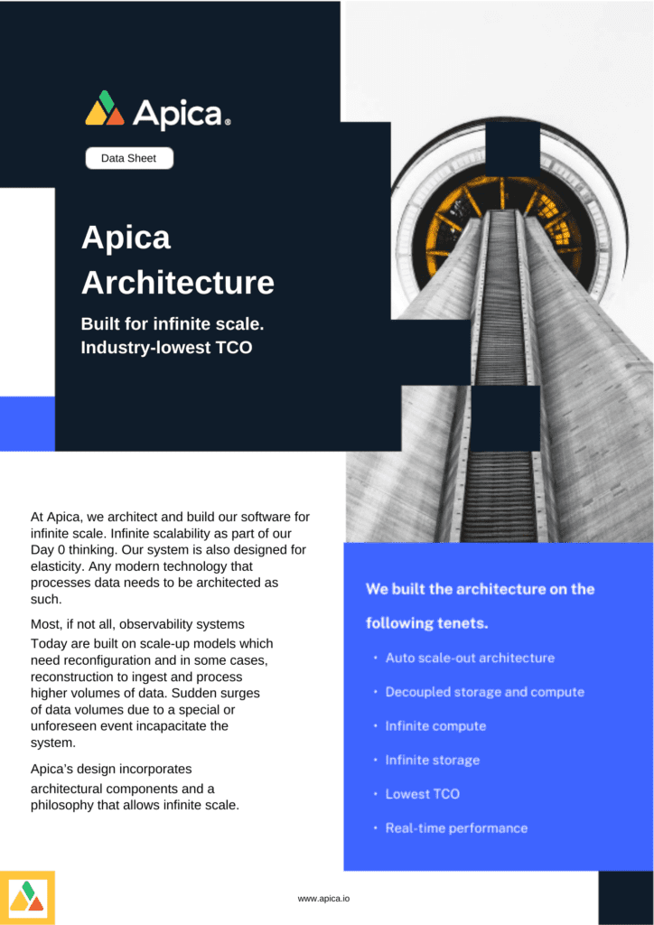 Data Sheet Apica Architecture
