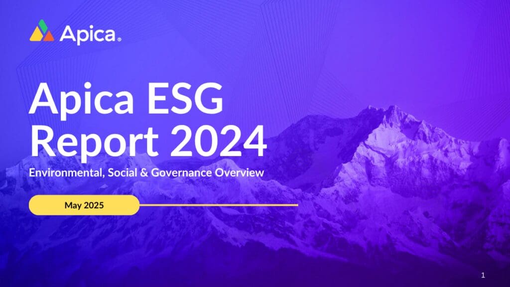 Apica ESG Report 2025